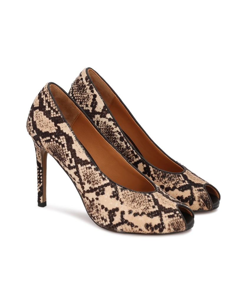 Kazar-Beige-and-brown-pumps-with-natural-hair-finish-béžová