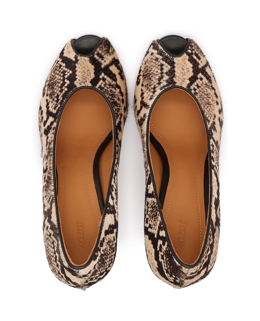 Kazar-Beige-and-brown-pumps-with-natural-hair-finish-béžová