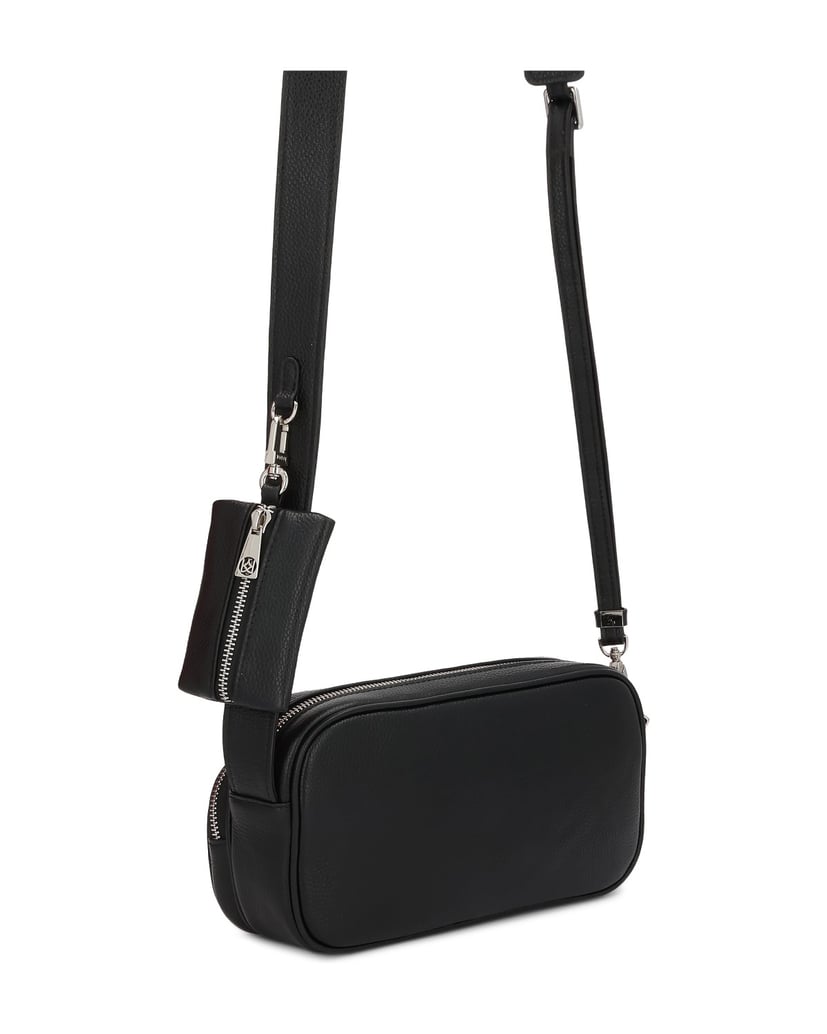 Kazar-Practical-leather-handbag-with-purse-čierna