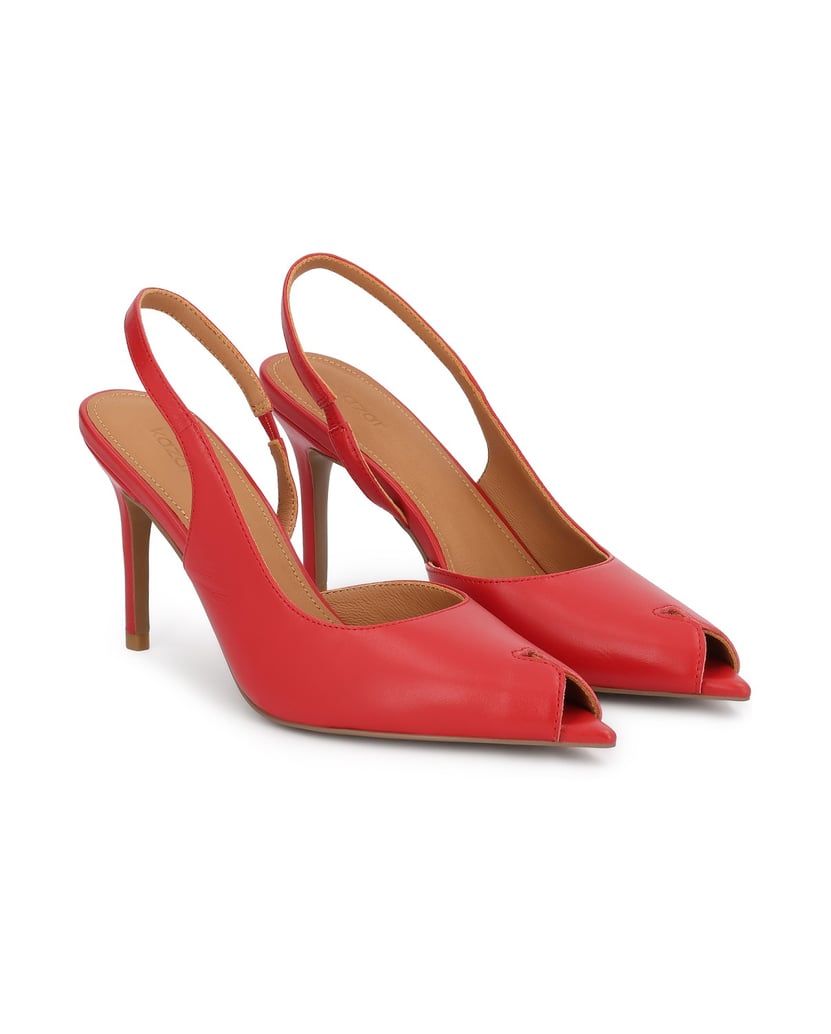 Kazar-Red-cutout-pumps-červená