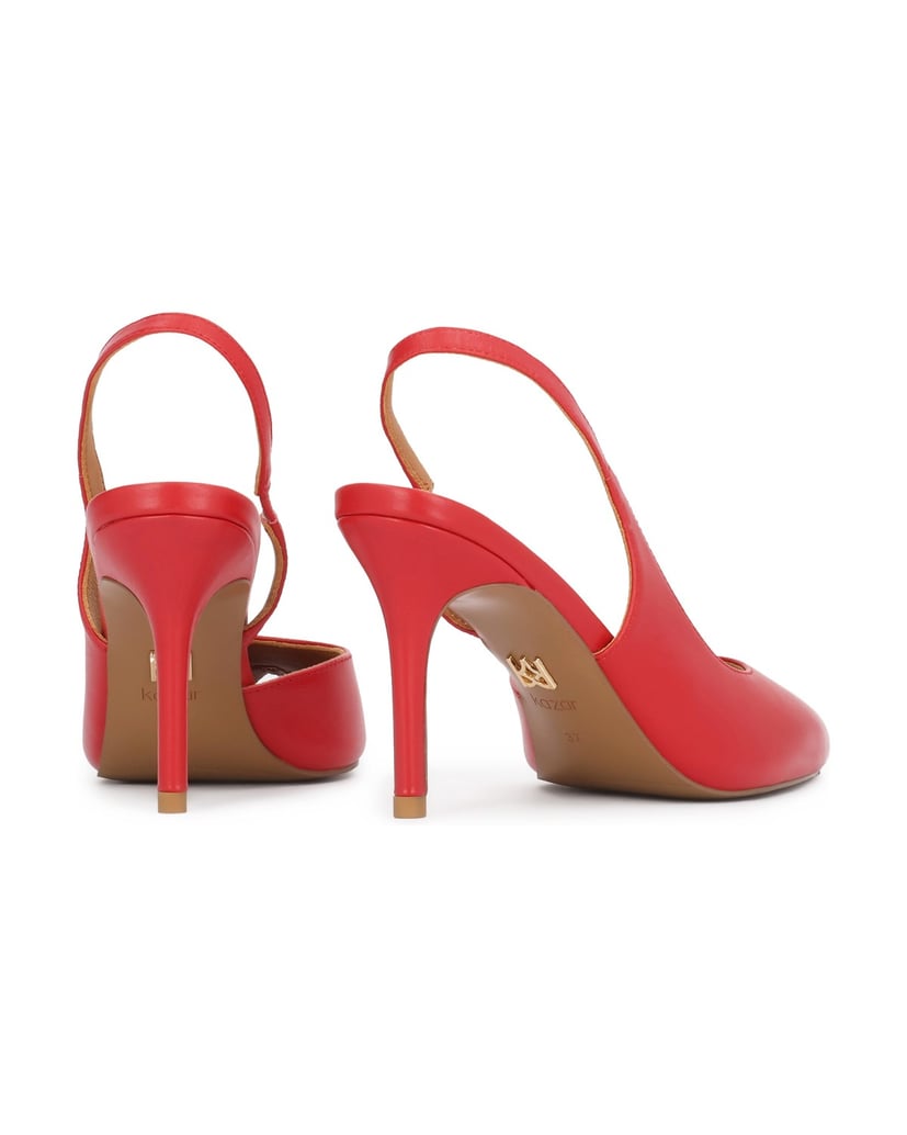 Kazar-Red-cutout-pumps-červená