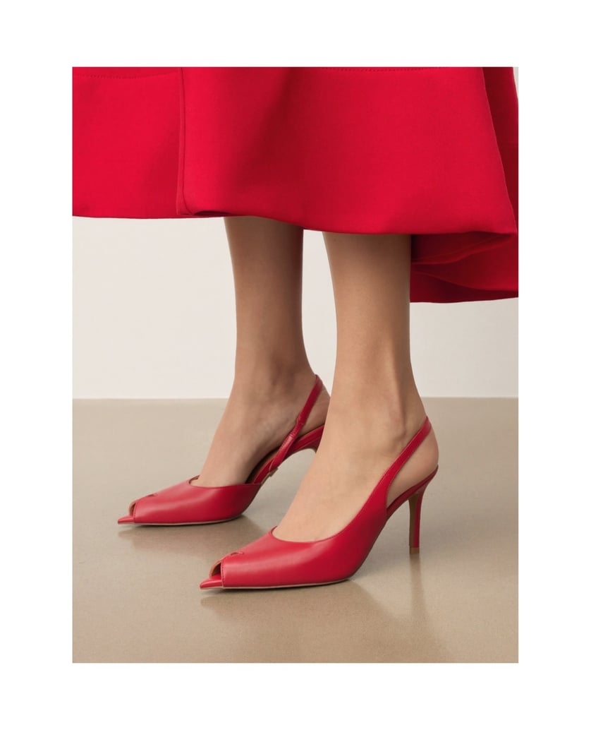 Kazar-Red-cutout-pumps-červená