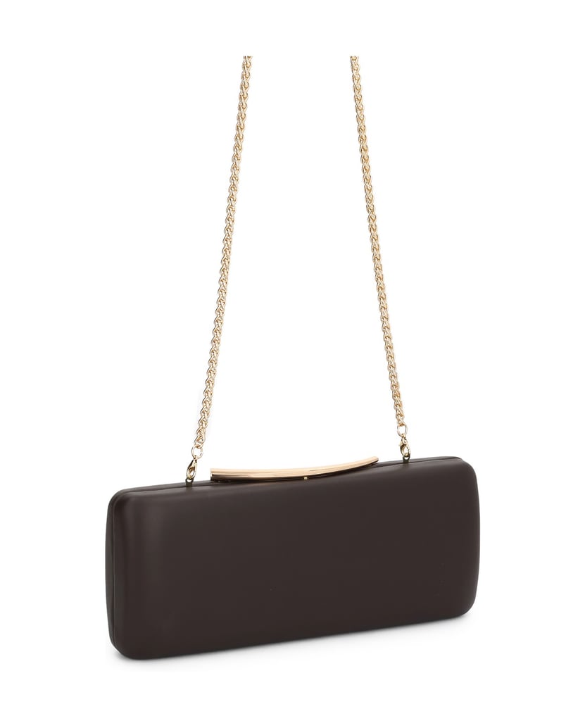 Kazar-Evening-handbag-with-metal-clasp-tmavě-hnědá