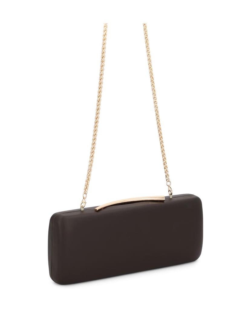 Kazar-Evening-handbag-with-metal-clasp-tmavě-hnědá