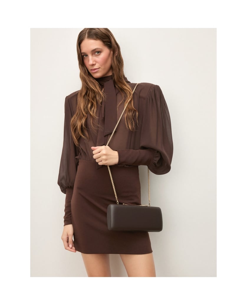 Kazar-Evening-handbag-with-metal-clasp-tmavě-hnědá