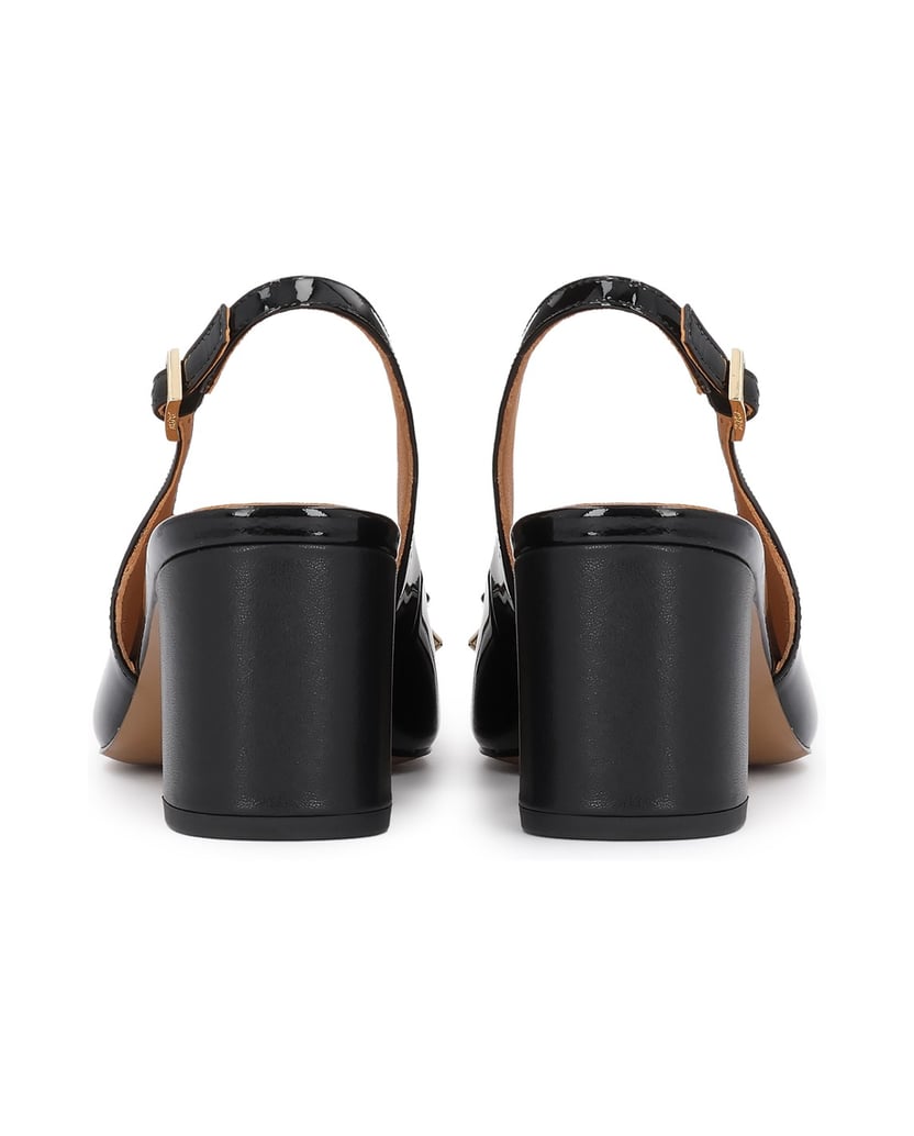 Kazar-Schwarz-lackierte-Slingback-Pumps-auf-einem-Pfosten-mit-Schleife-schwarz