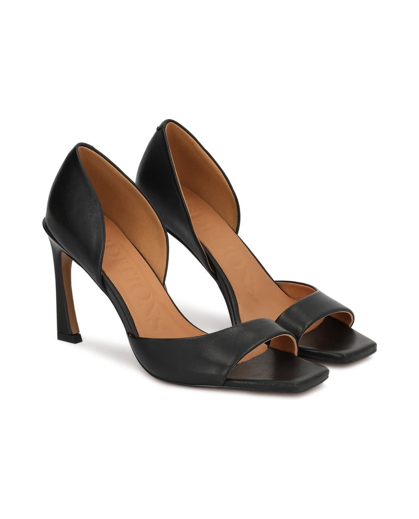 Kazar-Black-peep-toe-pumps-čierna