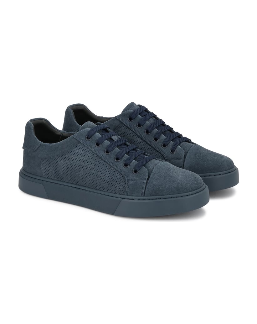 Kazar-Navy-blue-suede-men's-sneakers-with-perforated-upper-tmavě-modrá