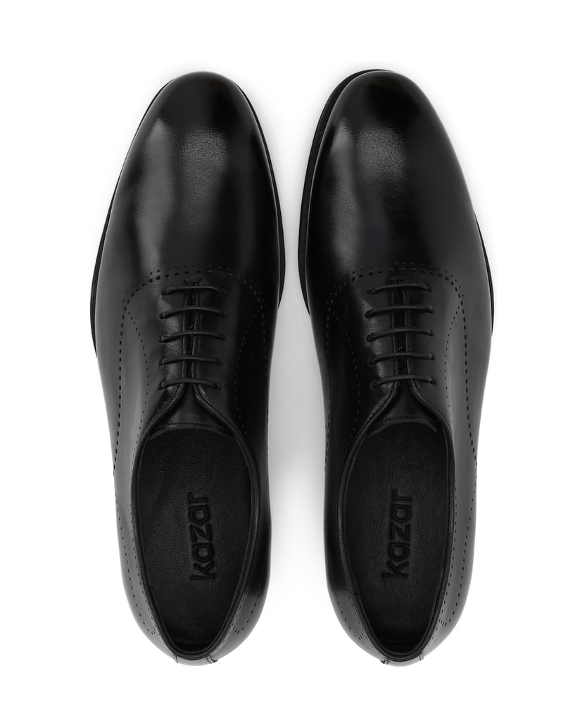 Kazar-Formal-oxford-shoes-with-punch-čierna