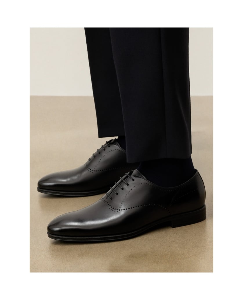 Kazar-Formal-oxford-shoes-with-punch-čierna
