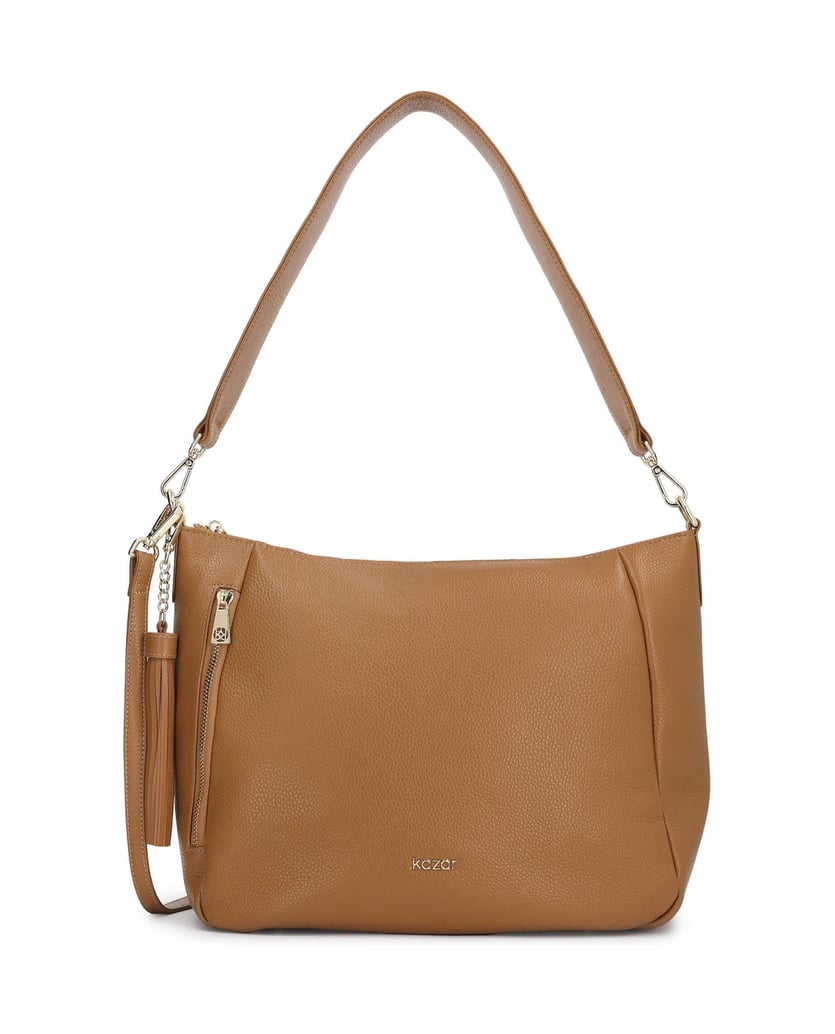 Kazar-Light-brown-bag-with-two-straps-velbloudí