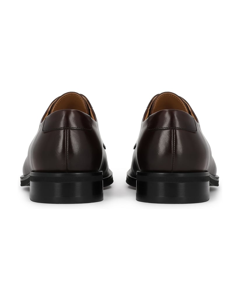 Kazar-Brown-leather-derby-with-subtle-openwork-brogue-hnedá
