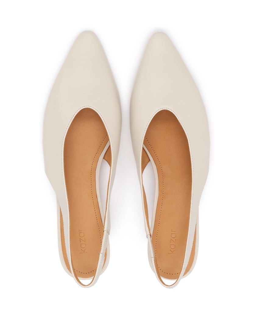 Kazar-Pumps-slingback-pumps-with-low-heel-bílá