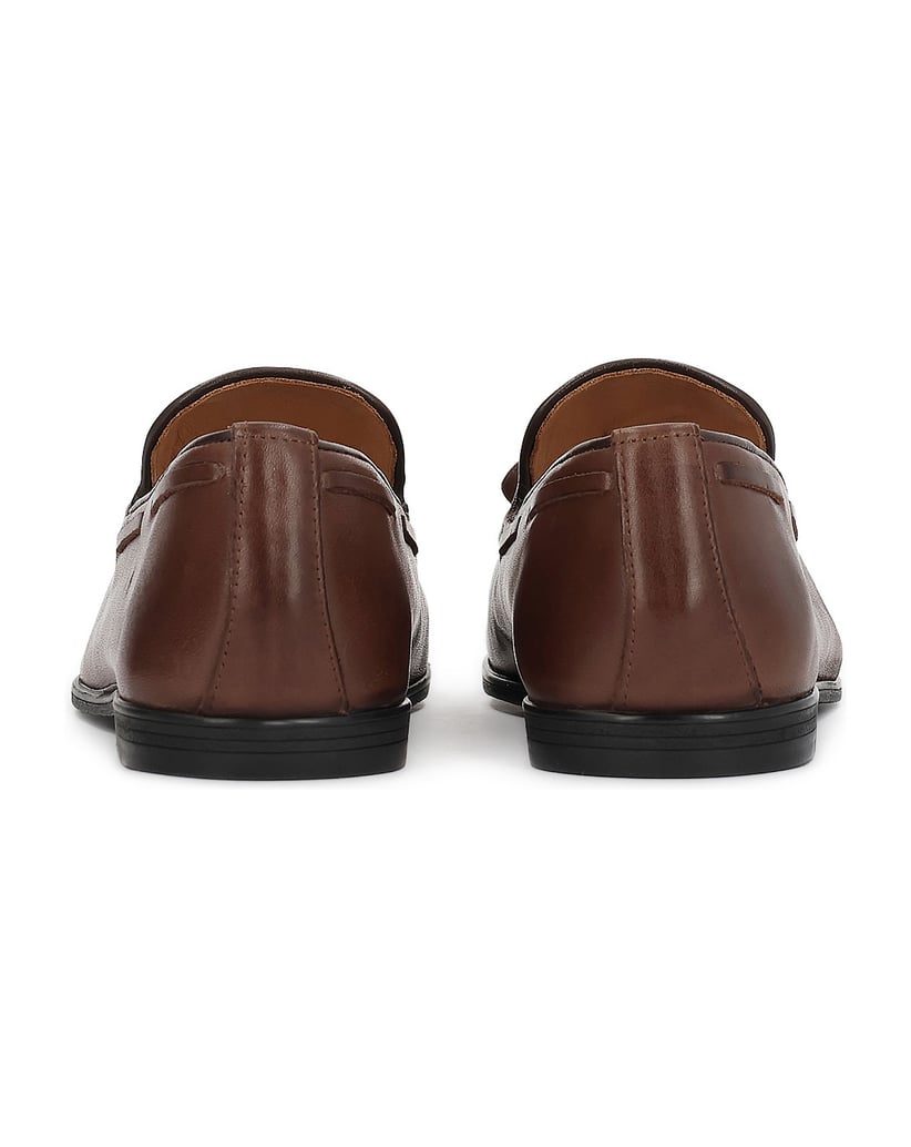 Kazar-Brown-leather-loafers-with-hooks-and-nautical-ties-hnědá