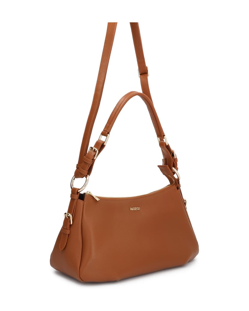 Kazar-Braune-Taschen-aus-weichem-Leder-braun