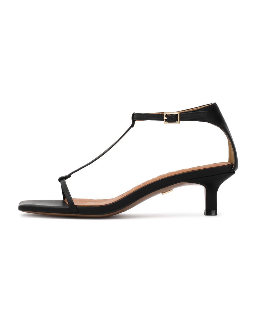 Kazar-Leather-sandals-with-kitty-heel-černá