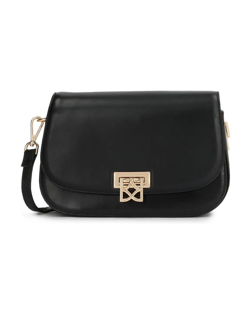 Kazar-Small-leather-messenger-bag-with-decorative-clasp-čierna