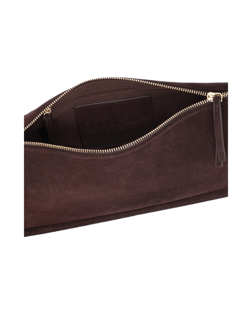 Kazar-Minimalist-soft-suede-bags-hnědá