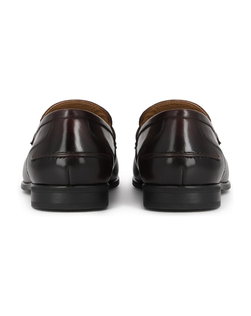Kazar-Genuine-leather-loafers-with-shading-hnedá