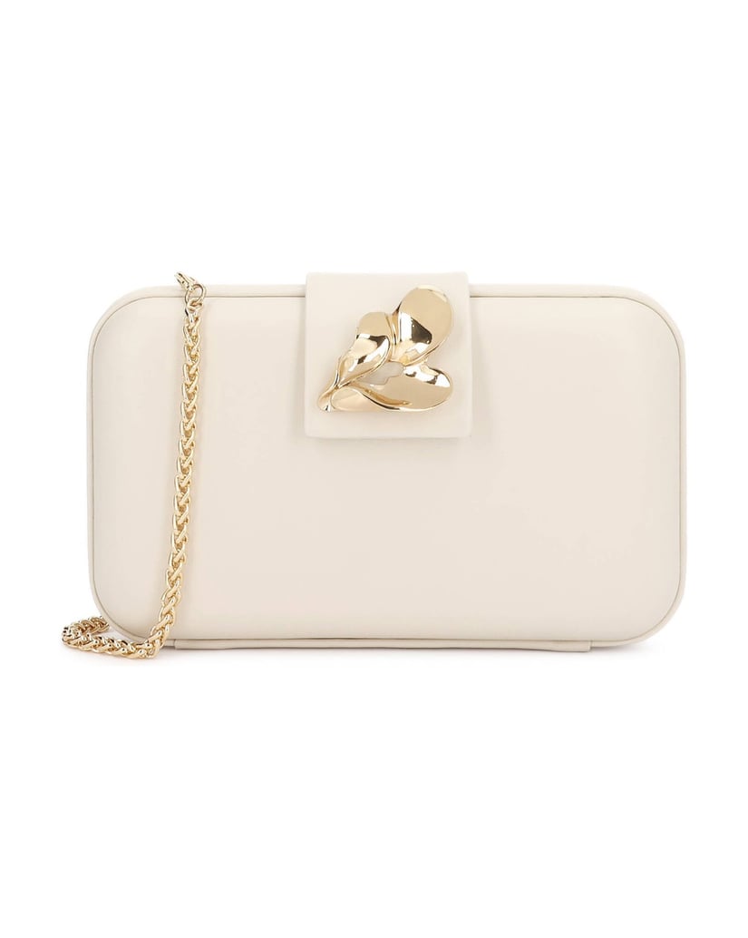 Kazar-Genuine-leather-clutch-in-off-white-with-jewelry-embellishment-bílá