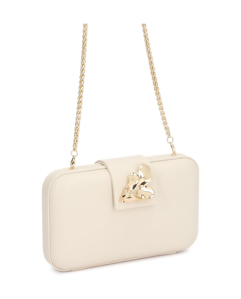 Kazar-Genuine-leather-clutch-in-off-white-with-jewelry-embellishment-bílá