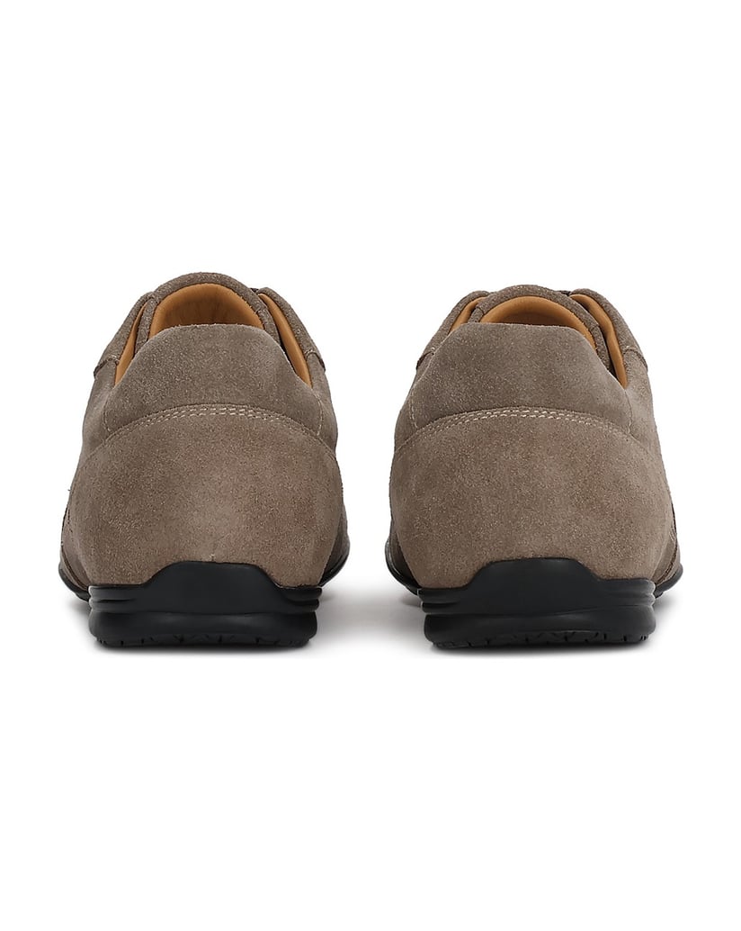 Kazar-Men's-suede-shoes-in-taupe-shade-with-perforations-tmavošedá