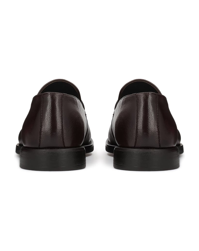 Kazar-Brown-leather-men's-loafers-hnědá