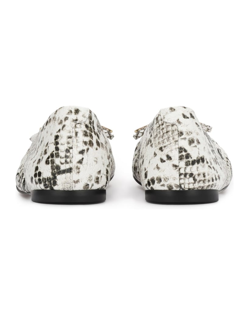 Kazar-Embossed-leather-snakeskin-pattern-ballerinas-biela