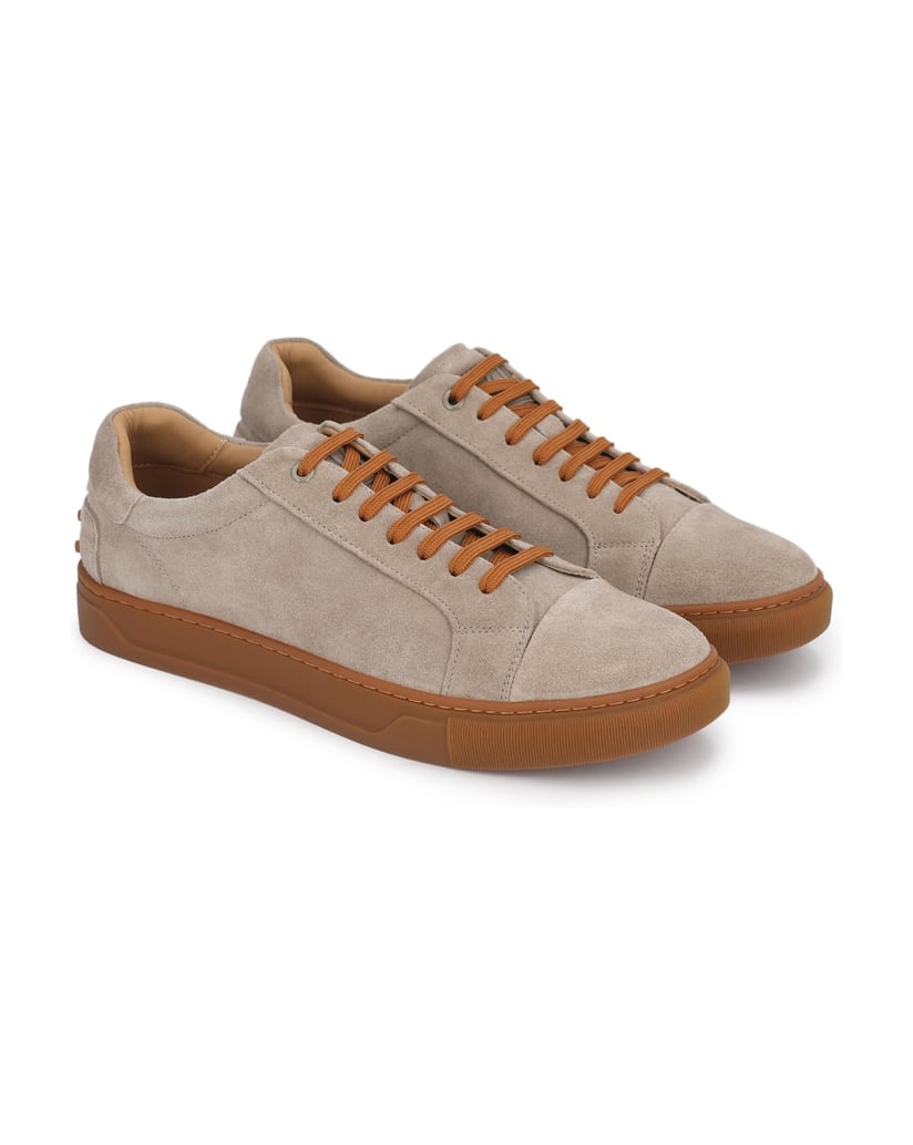 Kazar-Men's-suede-sneakers-with-contrasting-laces-and-outsole-tmavošedá