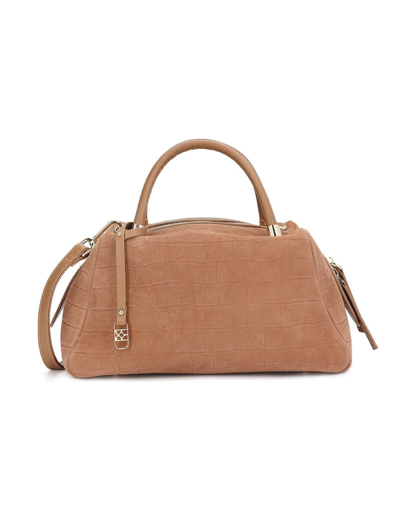 Kazar-Light-brown-nubuck-bag-with-embossed-pattern-velbloudí