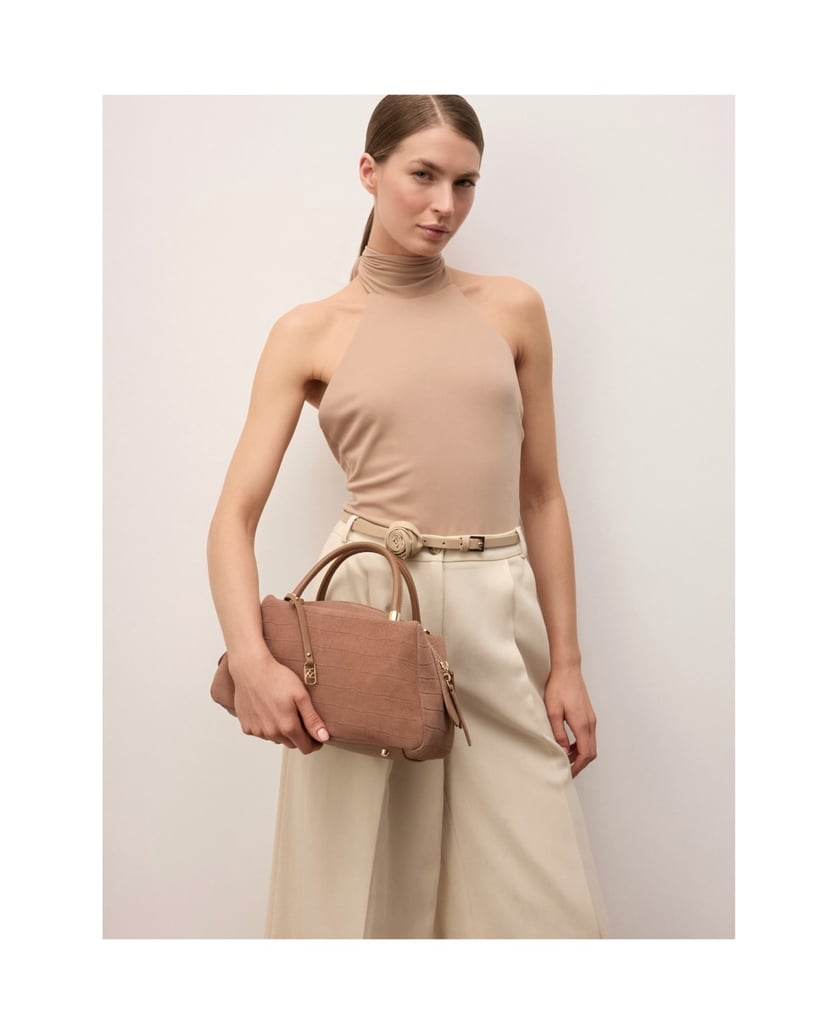 Kazar-Light-brown-nubuck-bag-with-embossed-pattern-velbloudí