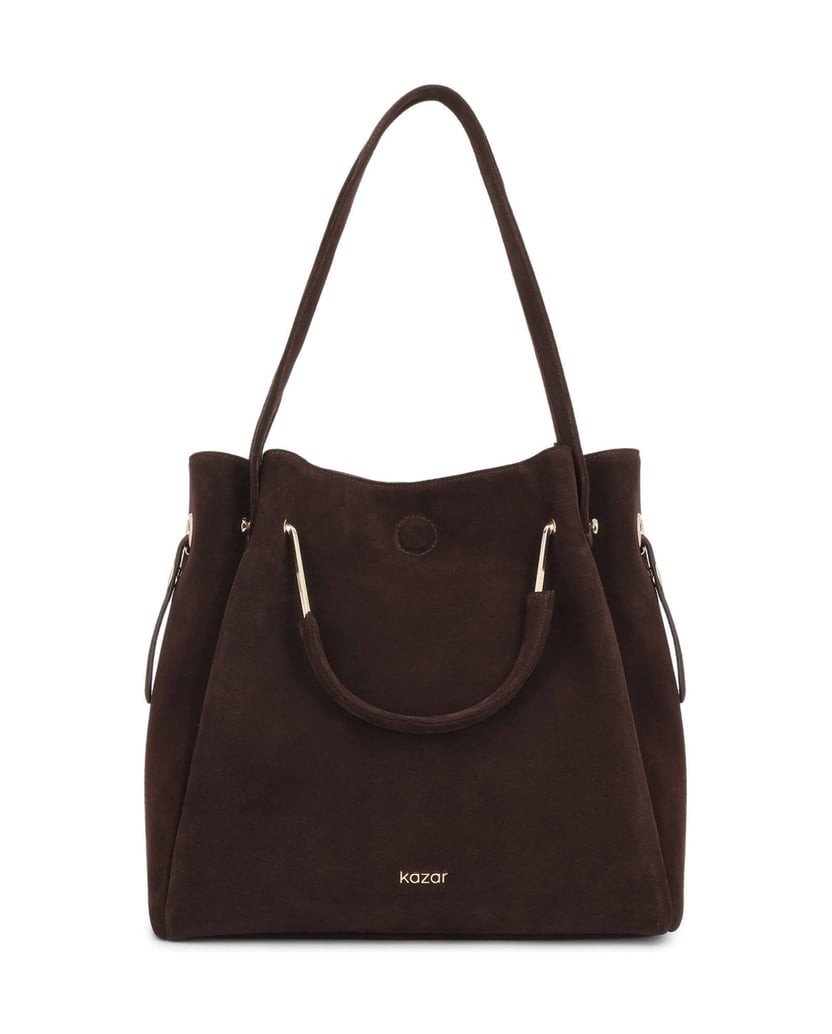 Kazar-Brown-suede-top-handle-and-shoulder-bags-hnedá