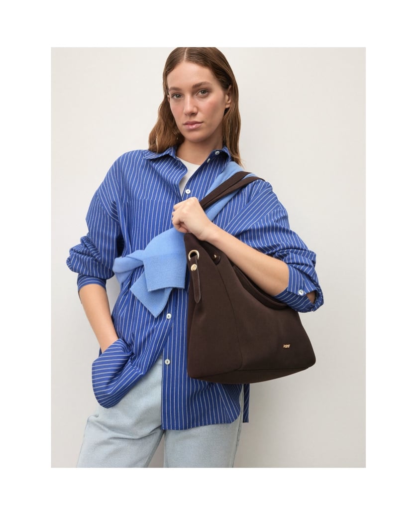 Kazar-Brown-suede-top-handle-and-shoulder-bags-hnedá