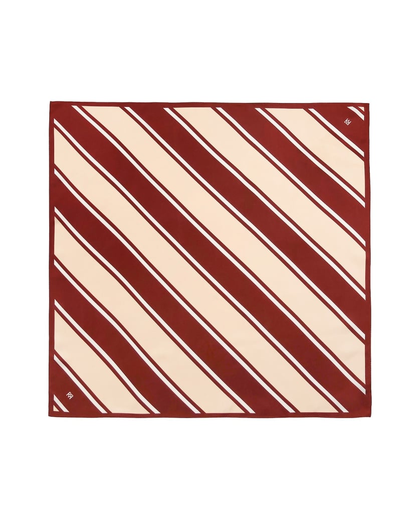 Kazar-Silk-scarves-in-beige-and-burgundy-with-elegant-stripes-béžová