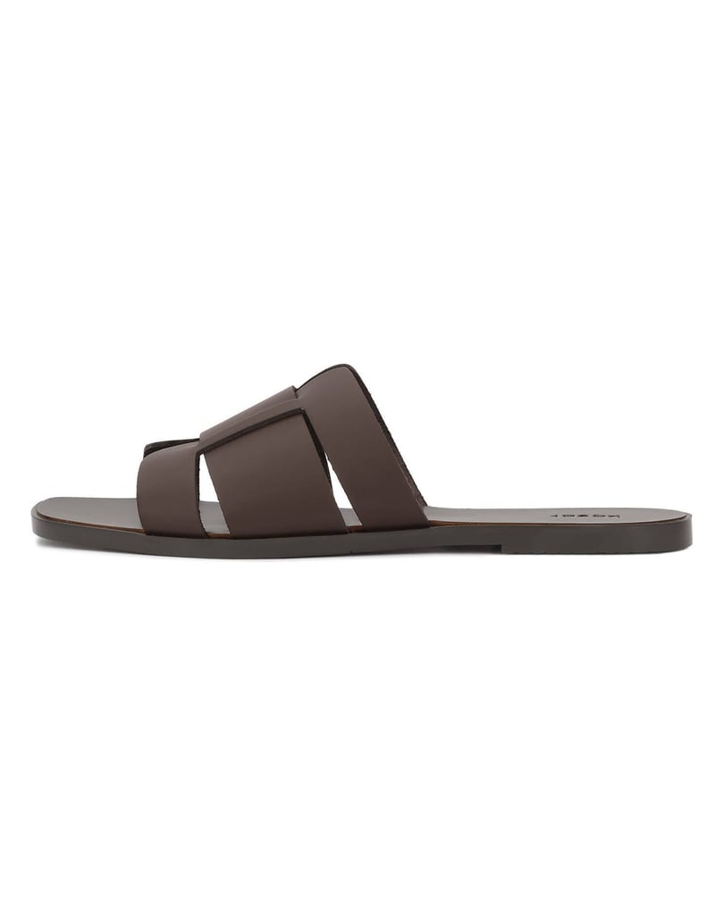 Kazar-Brown-flat-leather-slides