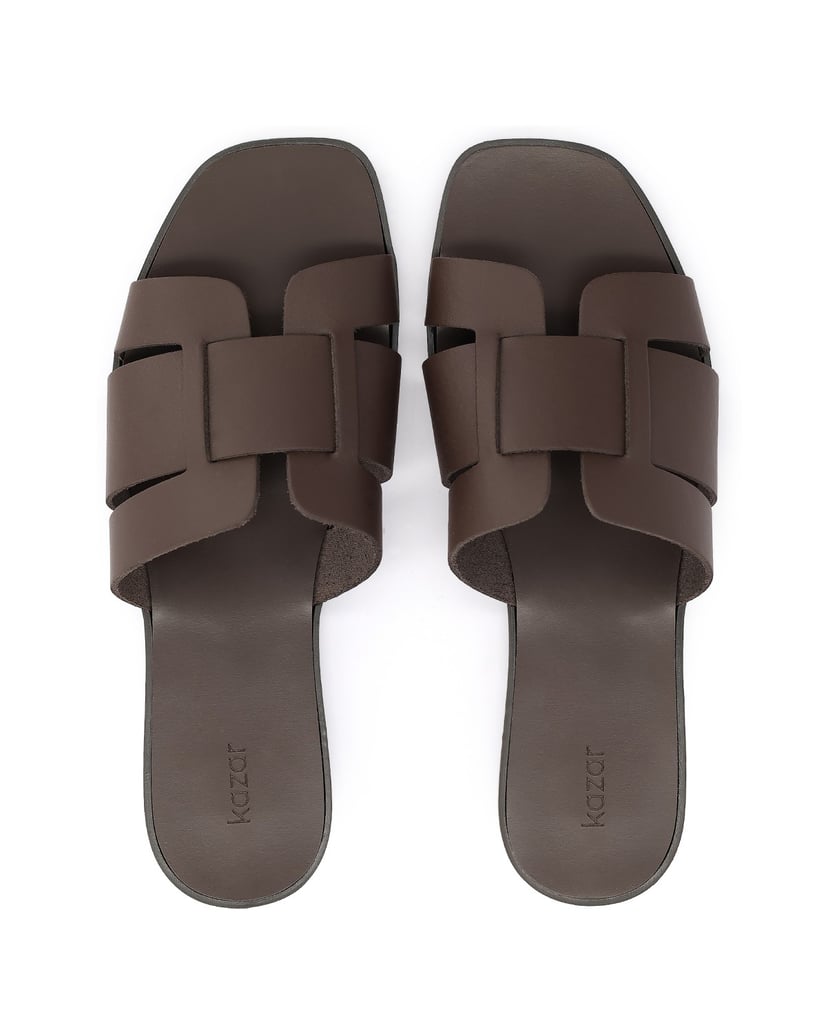 Kazar-Brown-flat-leather-slides
