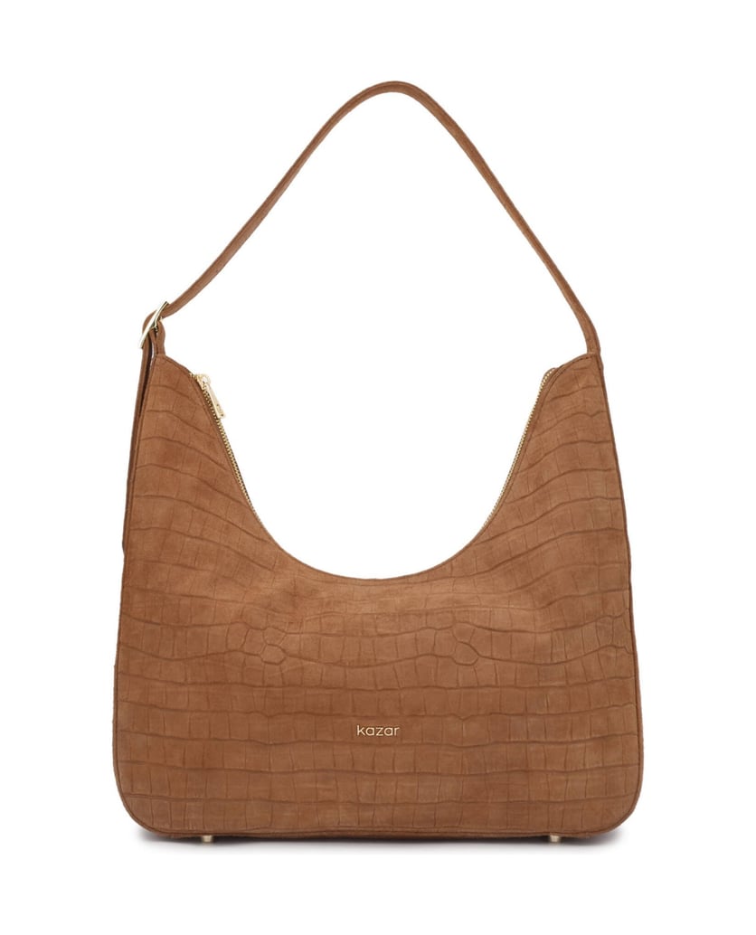Kazar-Light-brown-handbag-with-embossed-pattern-ťavia