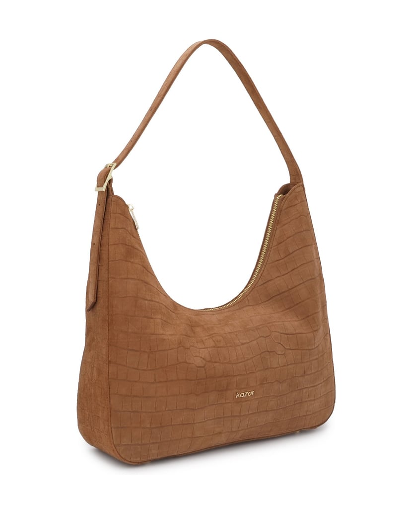 Kazar-Light-brown-handbag-with-embossed-pattern-ťavia
