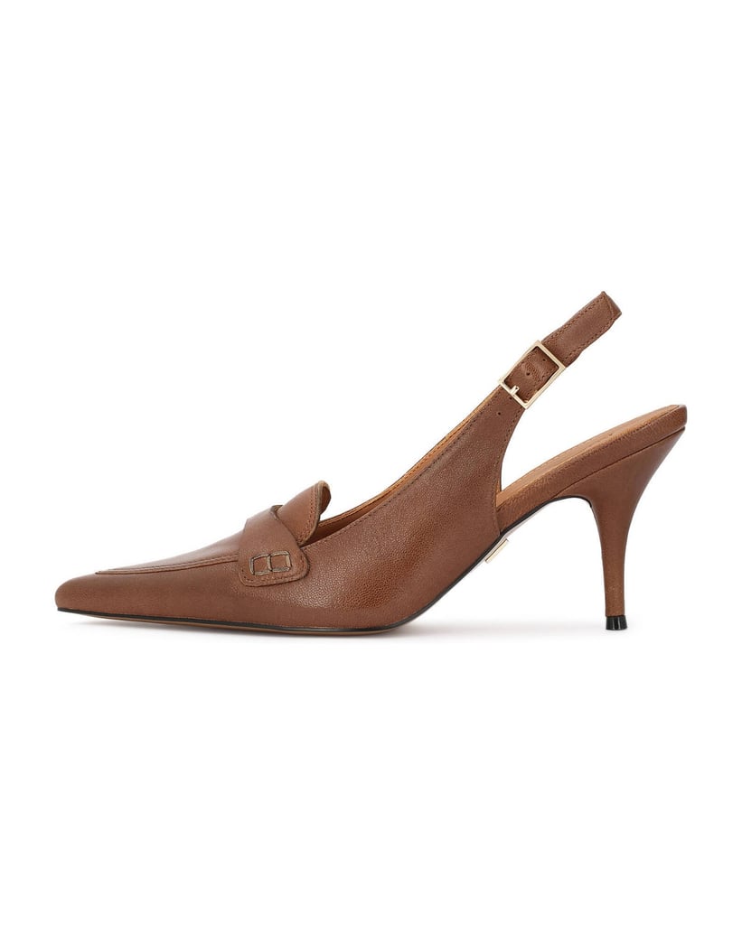 Kazar-Brown-leather-slingback-pumps-hnedá