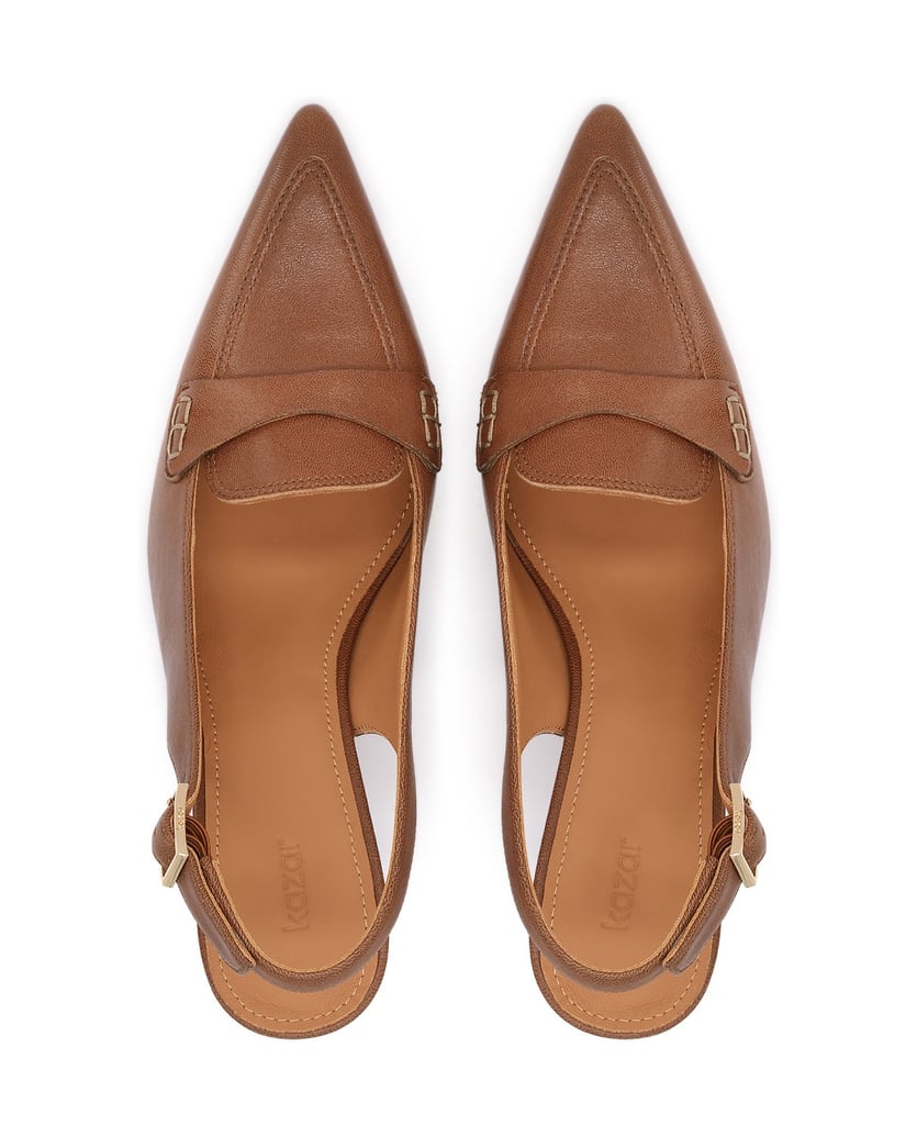 Kazar-Brown-leather-slingback-pumps-hnedá