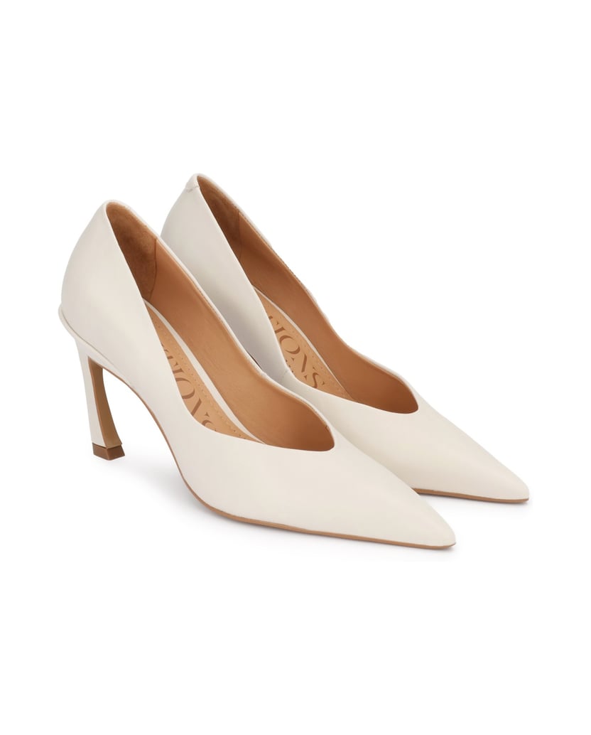 Kazar-Pumps-leather-pumps-with-extended-noses-bílá