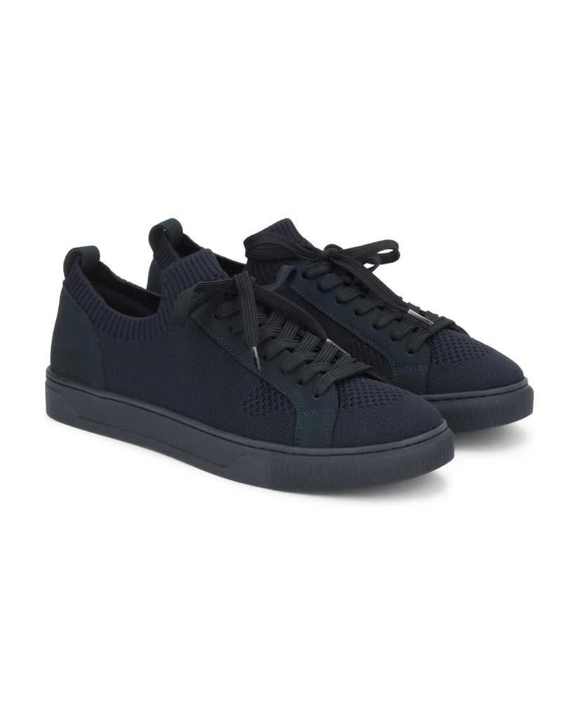 Kazar-Navy-blue-fabric-and-nubuck-sneakers-with-a-sock-drawstring-tmavě-modrá