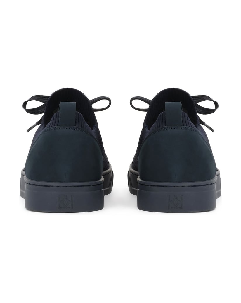 Kazar-Navy-blue-fabric-and-nubuck-sneakers-with-a-sock-drawstring-tmavě-modrá