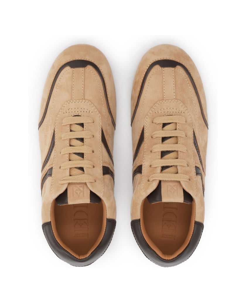 Kazar-Suede-sneakers-with-genuine-leather-inserts-béžová