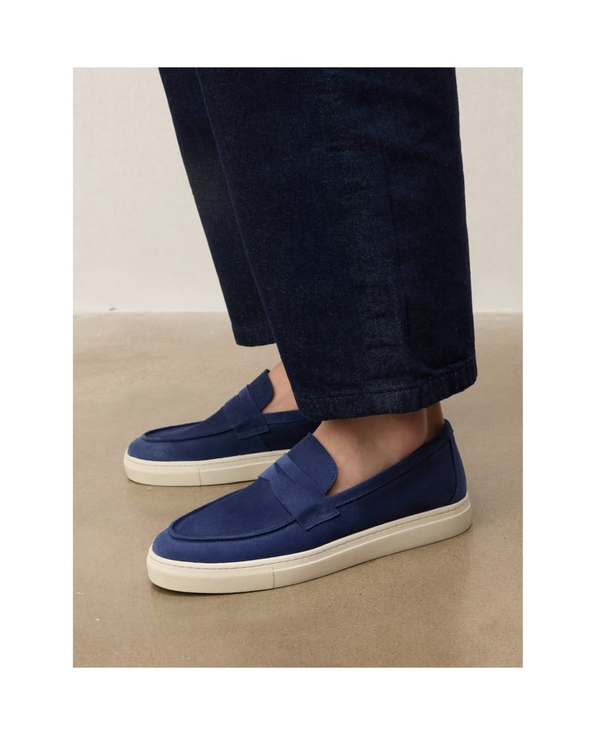 Kazar-Dunkelblaue-Halbschuhe-aus-Wildleder-zum-Schieben-dunkelblau