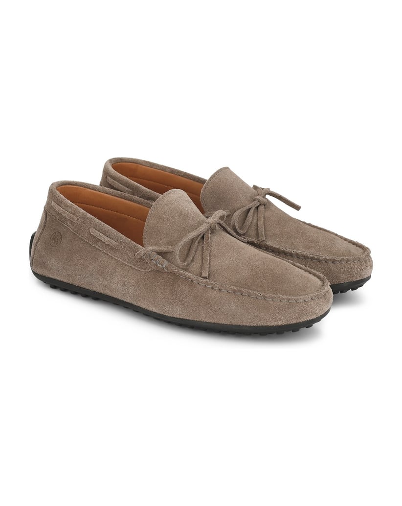 Kazar-Classic-men's-grey-suede-moccasins-šedá
