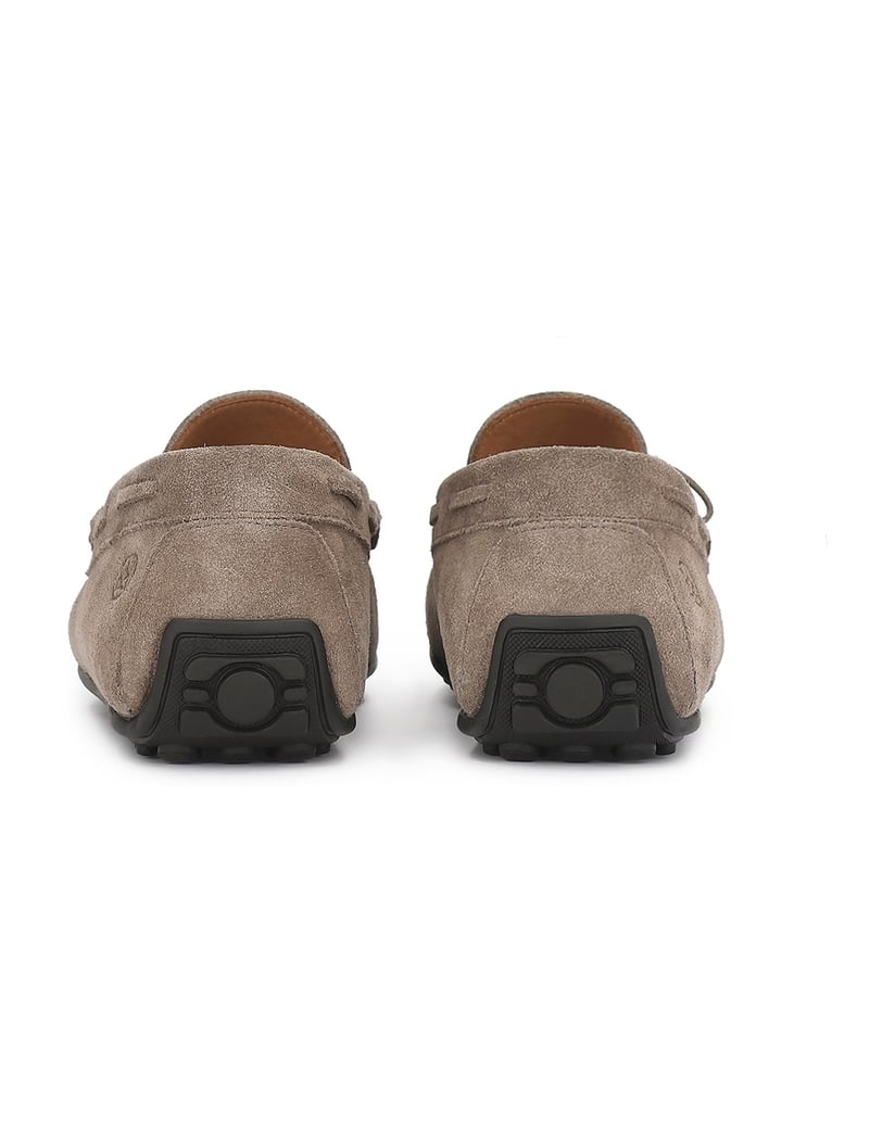 Kazar-Classic-men's-grey-suede-moccasins-šedá