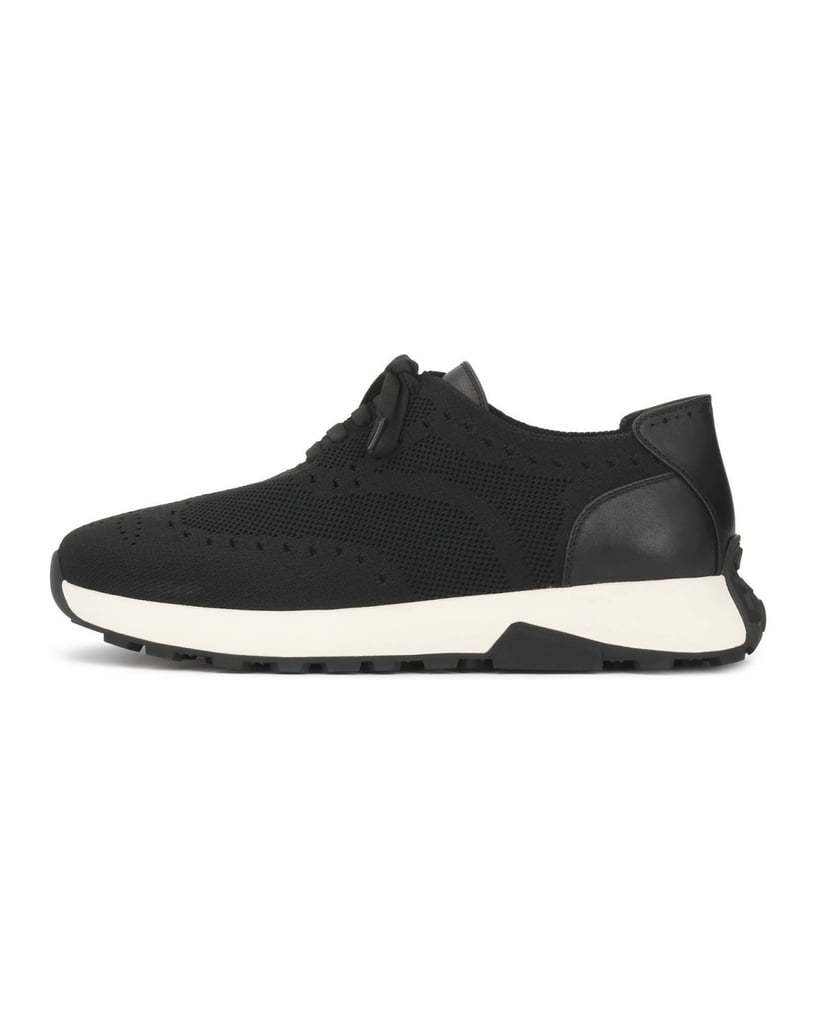 Kazar-Urban-fabric-and-leather-sneakers-černá