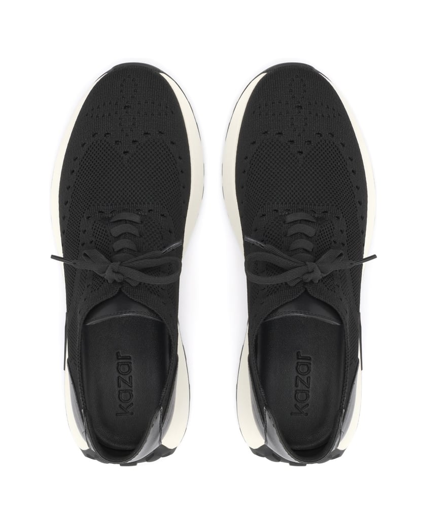 Kazar-Urban-fabric-and-leather-sneakers-černá