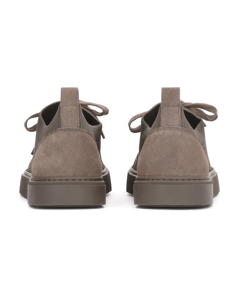 Kazar-Taupe-sneakers-in-fabric-and-suede-tmavošedá